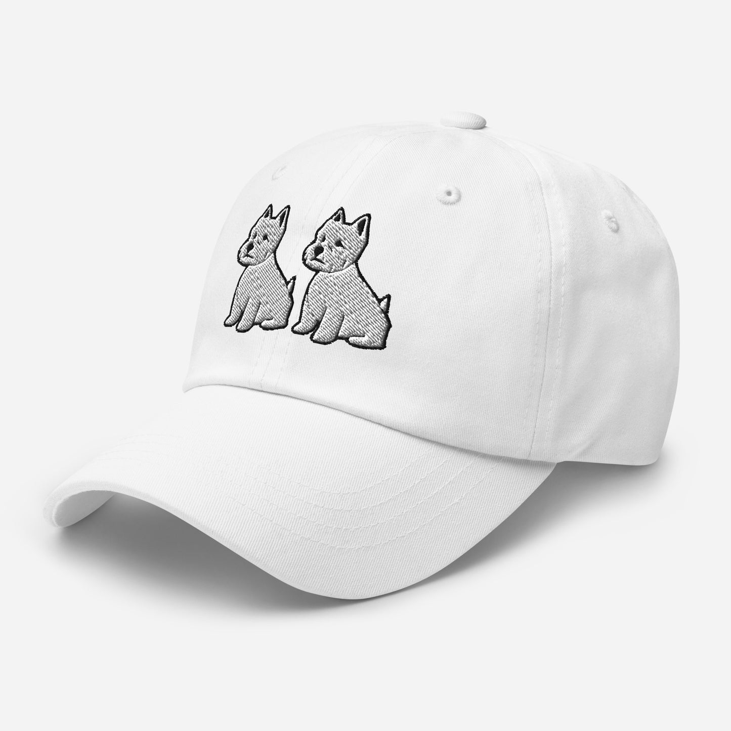 Two Westies Embroidered Hat