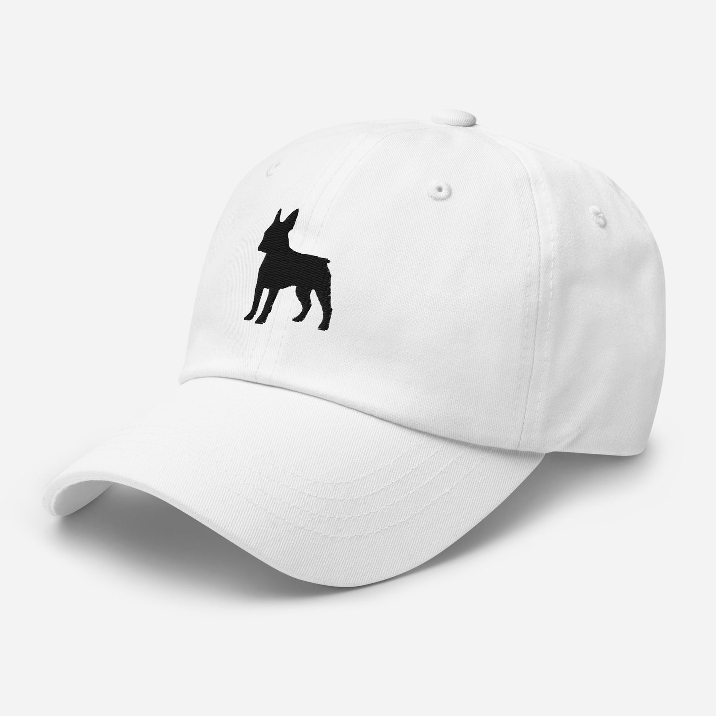 Boston Terrier Silhouette Embroidered Hat