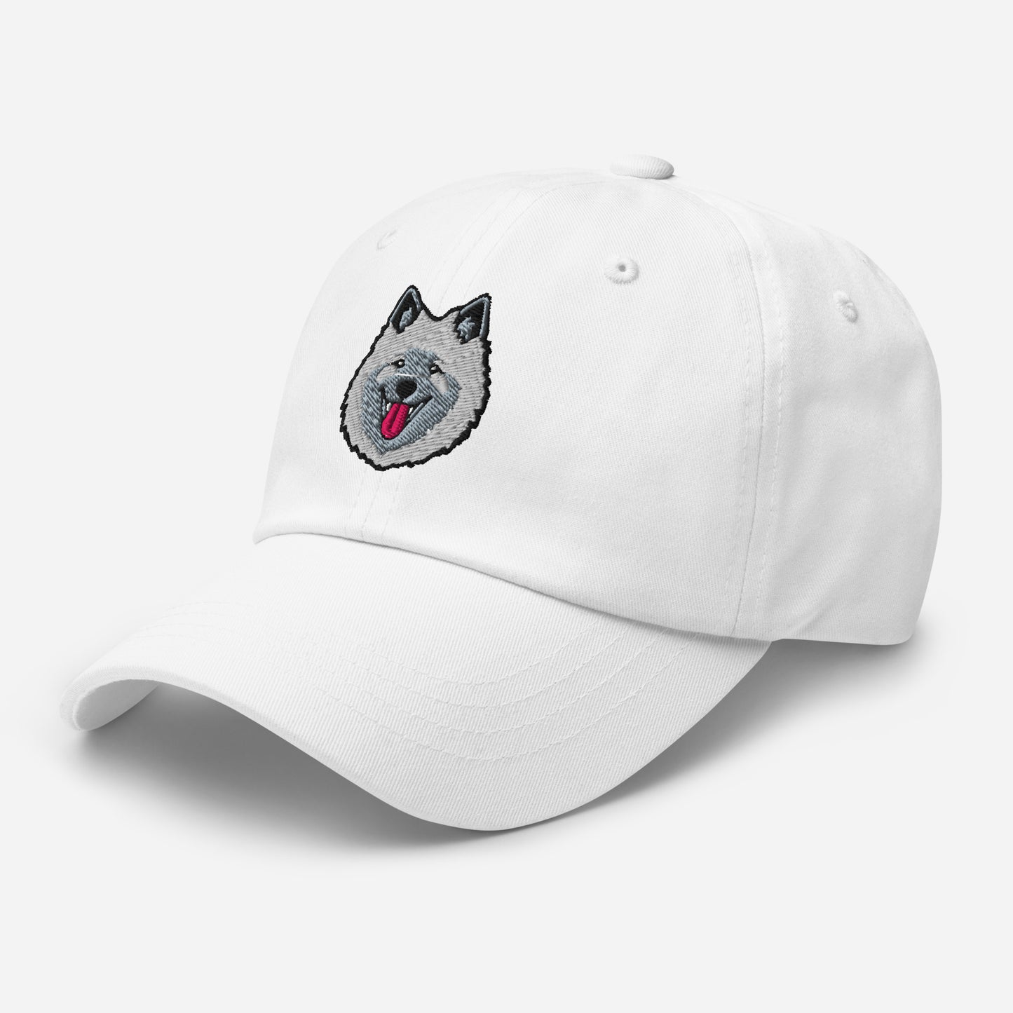 Keeshond Head Embroidered Hat