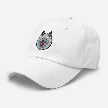 Keeshond Head Embroidered Hat