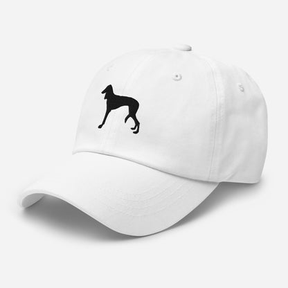 Saluki Silhouette Embroidered Hat