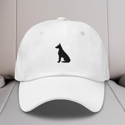 Doberman Silhouette Embroidered Hat
