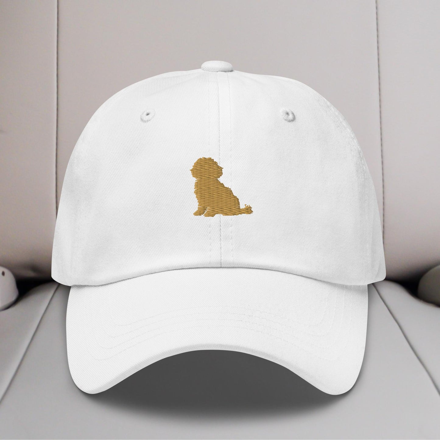 Maltipoo Silhouette Embroidered Hat