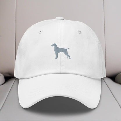Weimaraner Silhouette Embroidered Hat